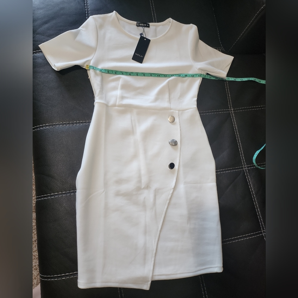 NWT SHEILAY Bodycon White Dress Size Medium